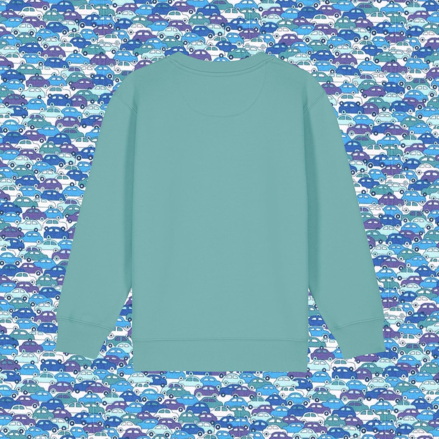 Kids Sweatshirt Teal - Sports Car Blue