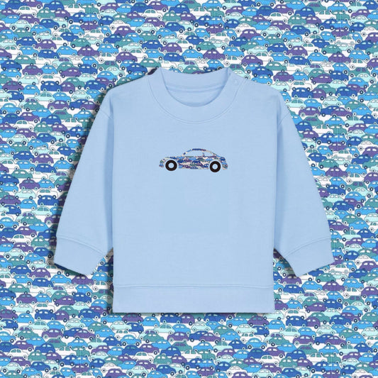 Baby Sweatshirt Light Blue - Sports Car Blue