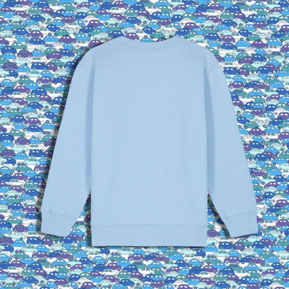 Kids Sweatshirt Light Blue - Sports Car Blue