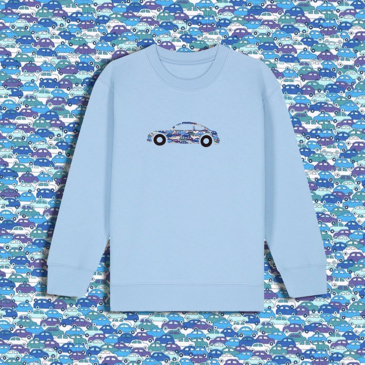 Kids Sweatshirt Light Blue - Sports Car Blue