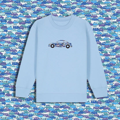 Kids Sweatshirt Light Blue - Sports Car Blue