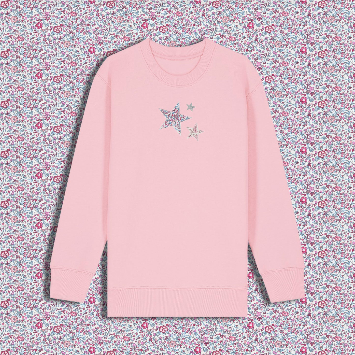 Kids Sweatshirt Pink - Stars Pink