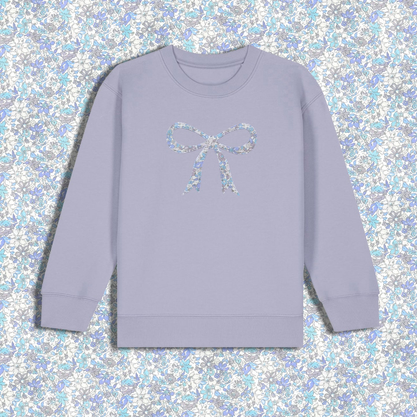 Kids Sweatshirt Lavender - Bow