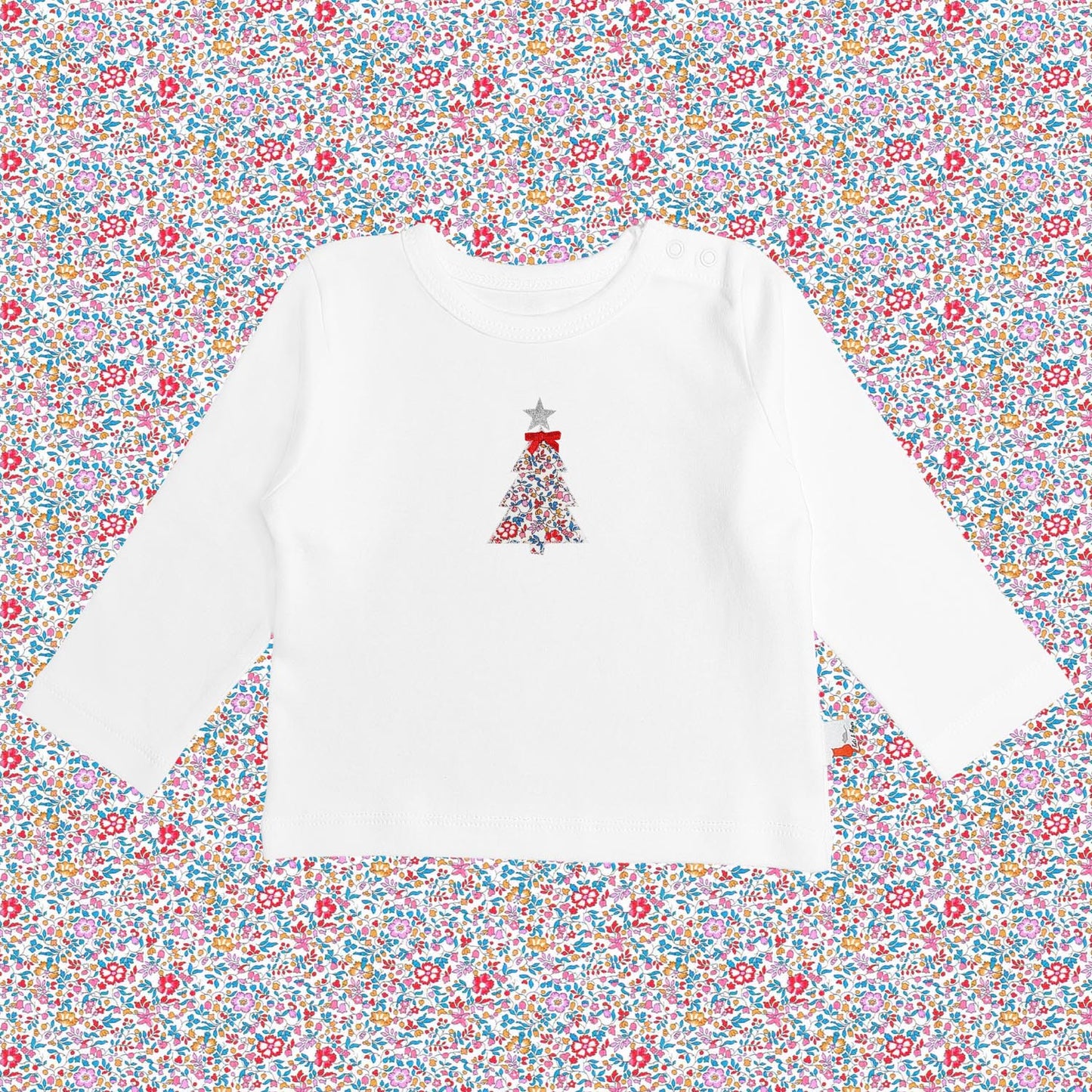 Long Sleeve T-Shirt - Christmas Tree Red