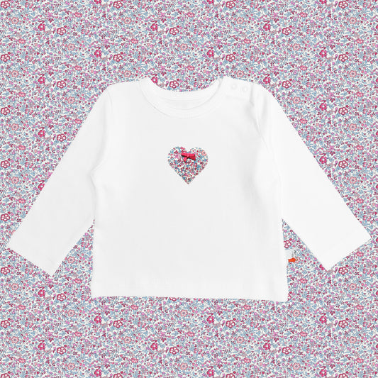 Long Sleeve T-Shirt - Heart Pink