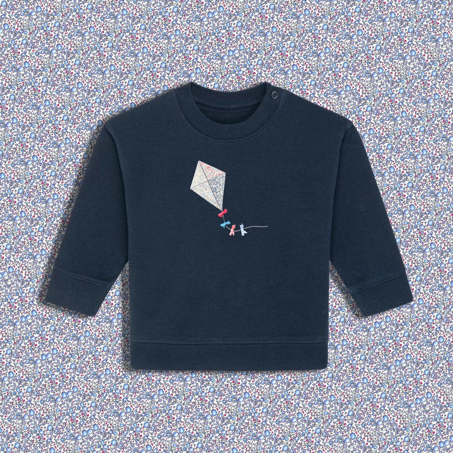 Baby Sweatshirt Navy - Kite Light Blue