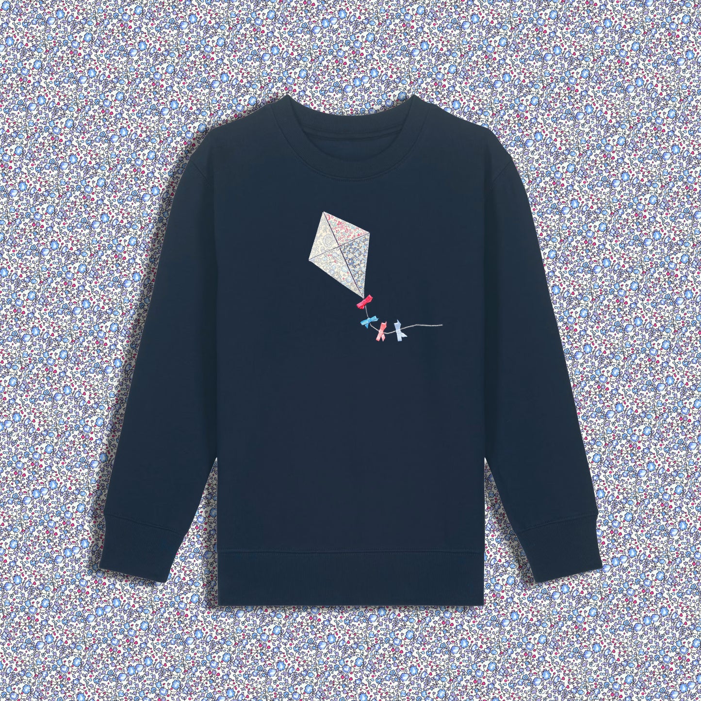Kids Sweatshirt Navy - Kite Light Blue