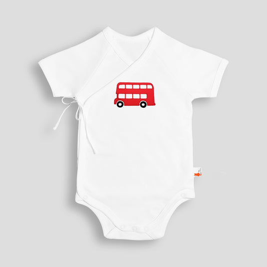 Short Sleeve Kimono - London Bus Red