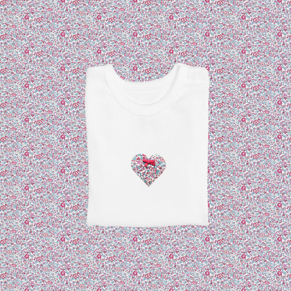 Short Sleeve T-Shirt - Heart Pink