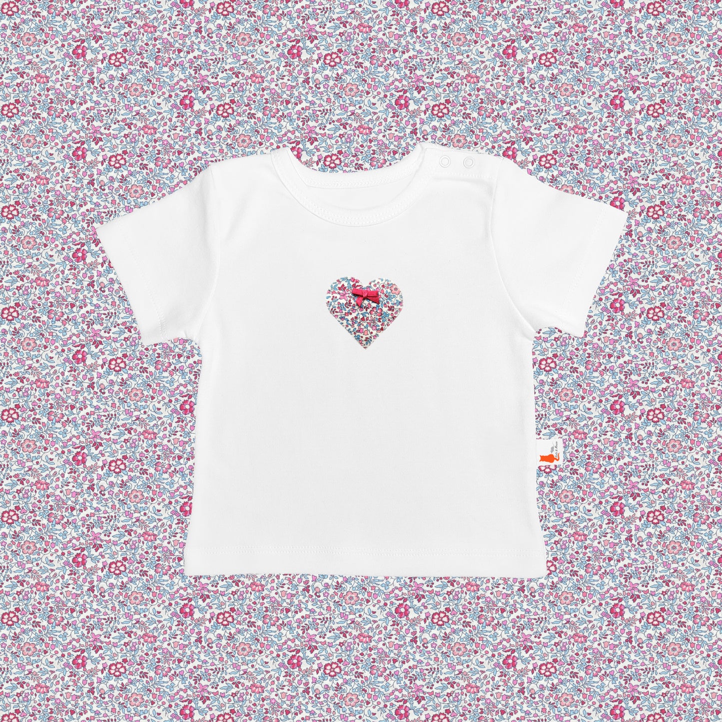 Short Sleeve T-Shirt - Heart Pink