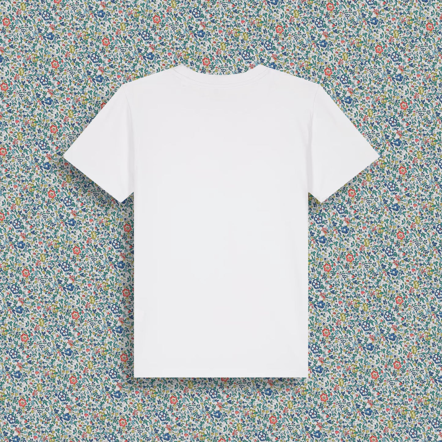 Short Sleeve T-Shirt White - Butterfly Yellow/Blue