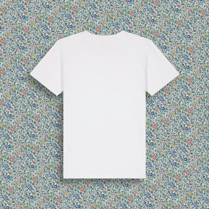 Short Sleeve T-Shirt White - Butterfly Yellow/Blue