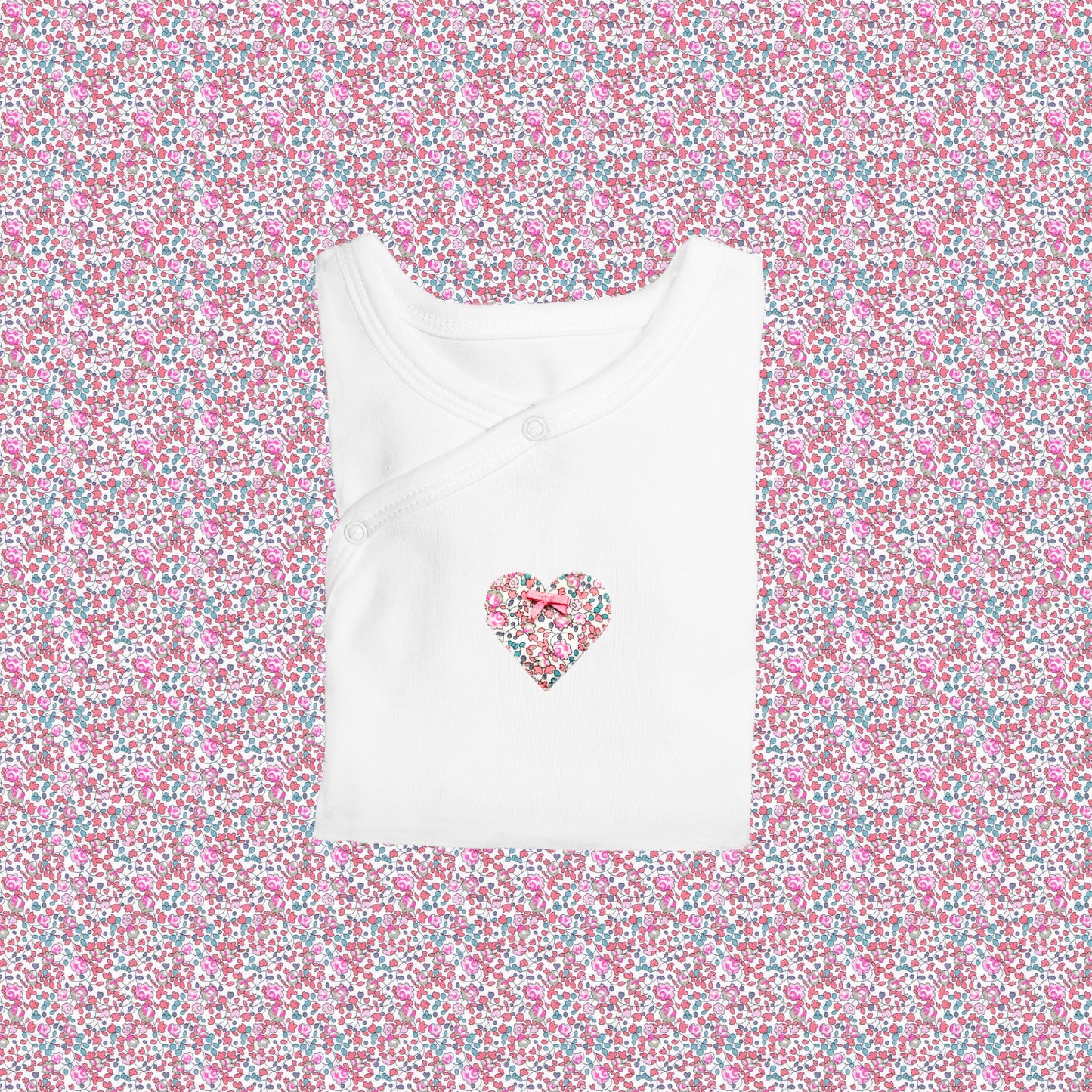 Sleepsuit - Heart Light Pink