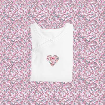 Sleepsuit - Heart Light Pink