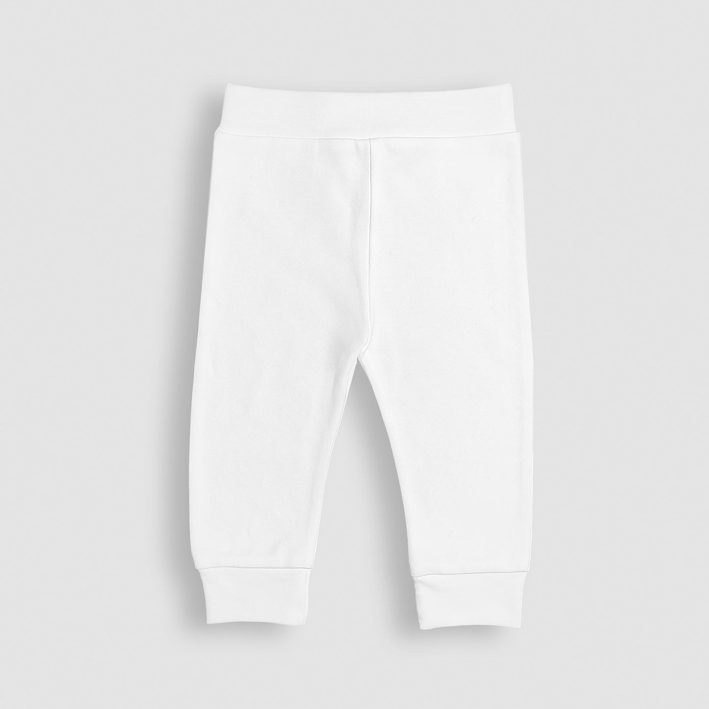 white organic cotton trousers