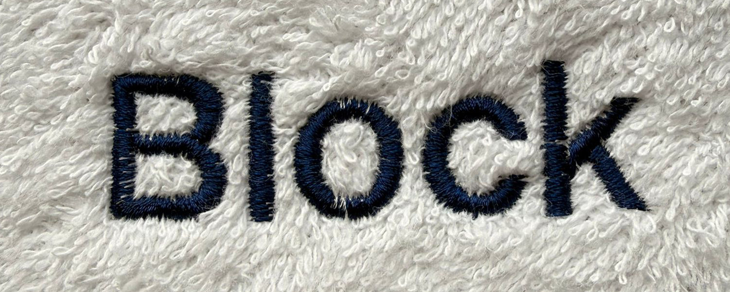 Block font preview