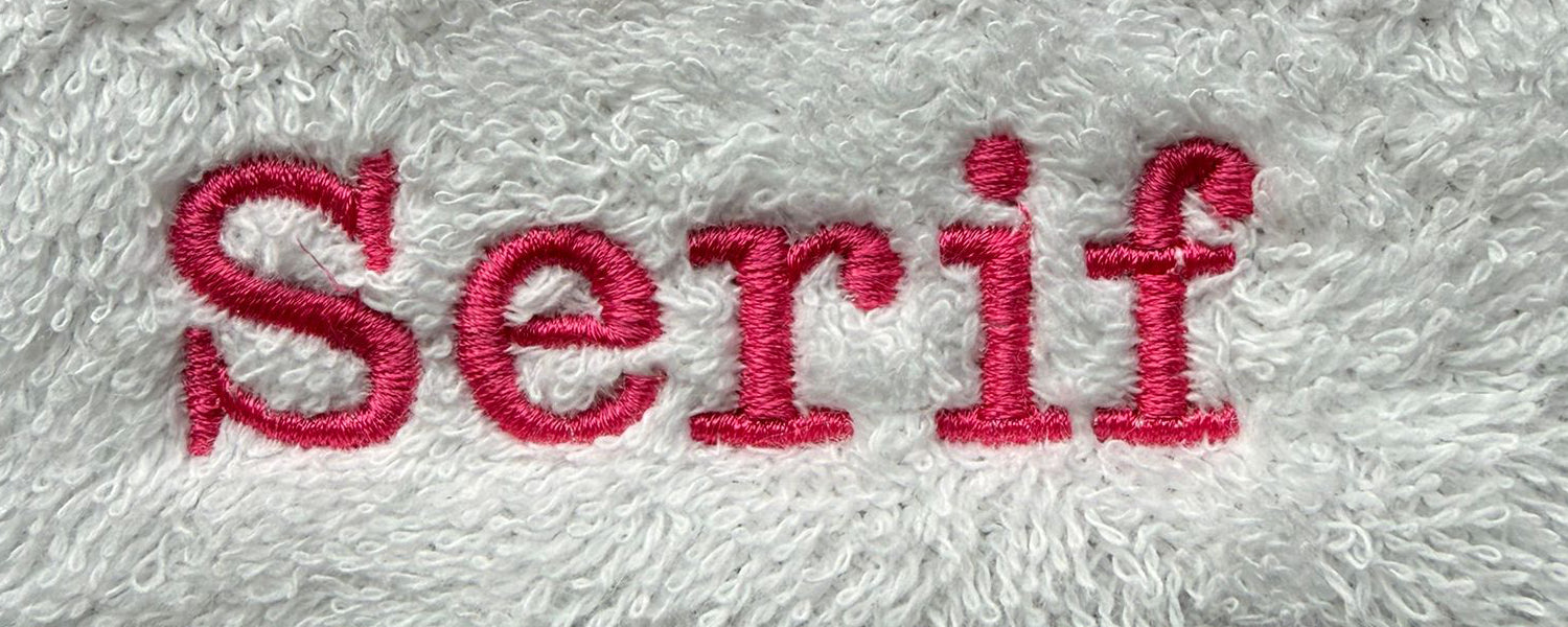 Serif font preview
